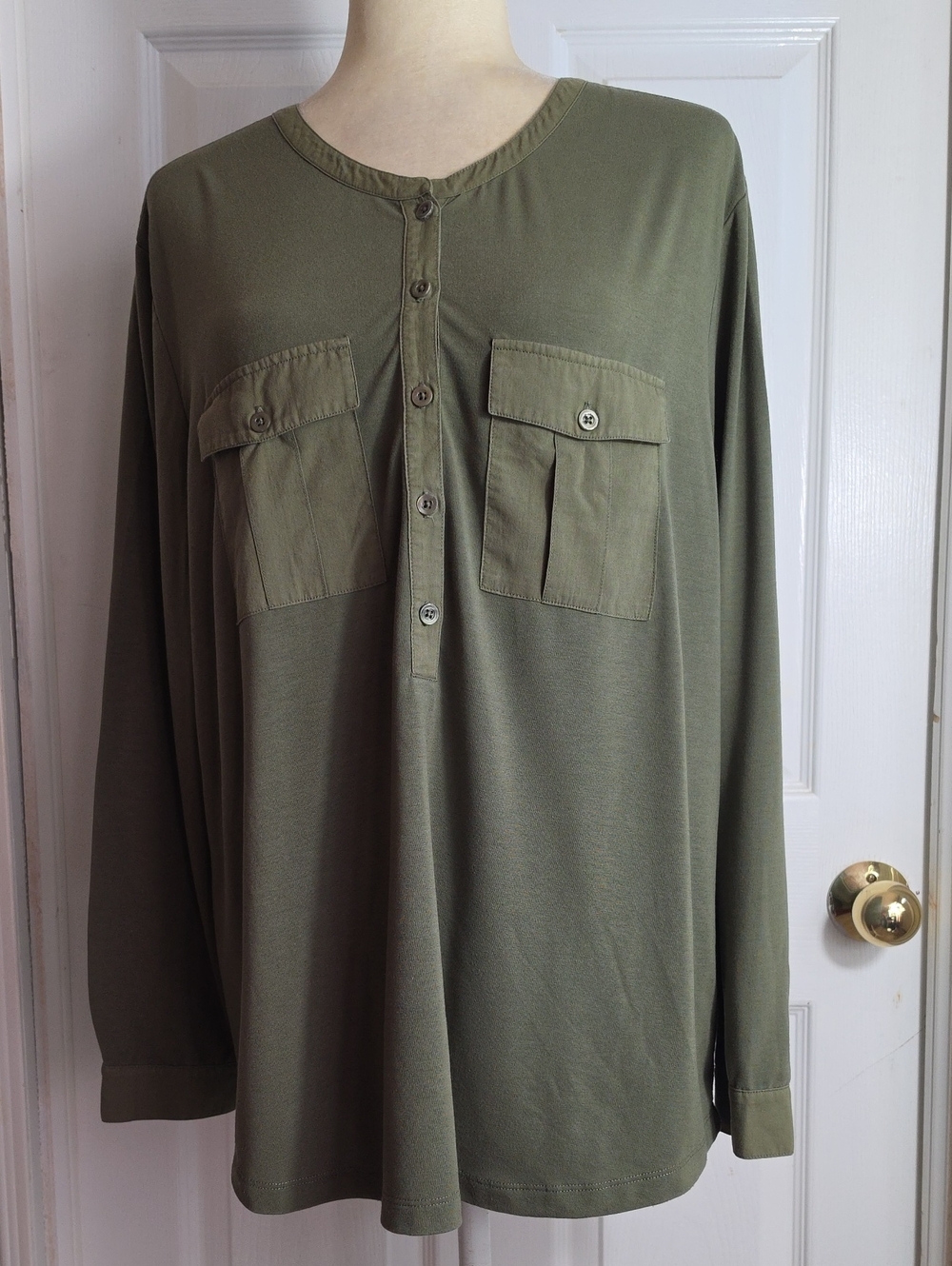 Orvis Mixed Fabrics Henley